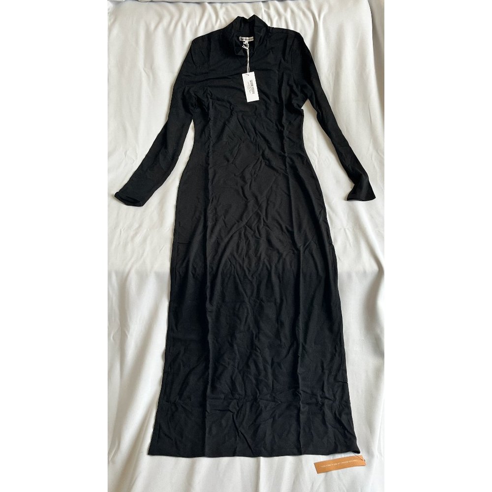 Reformation Cherish Knit Dress Black L Size Large